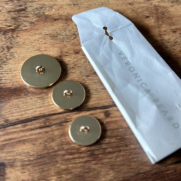 Veronica Beard BUTTONS for Roya Dickey Jacket Blazer off White - Picture 3 of 3